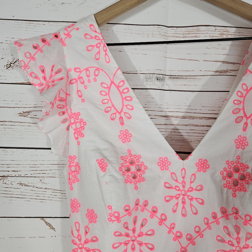 Lilly Pulitzer Pink and White Midi Dress - Picture 4 of 9